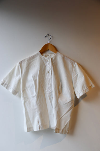 Vintage White Cotton Top