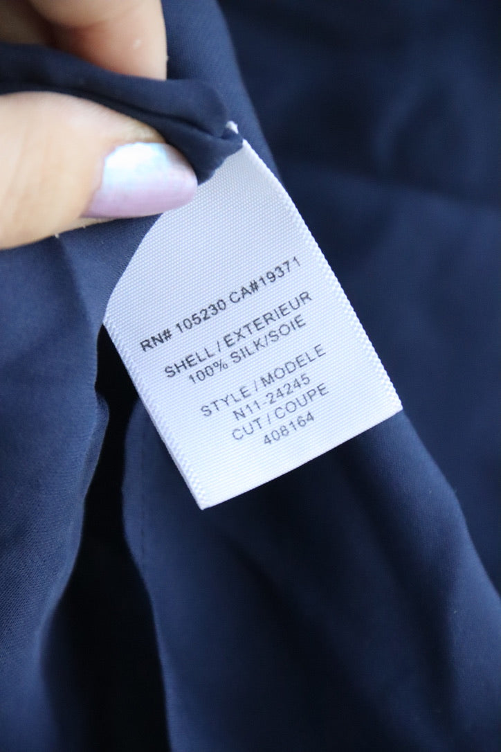 Joie Blue 100% Silk Top
