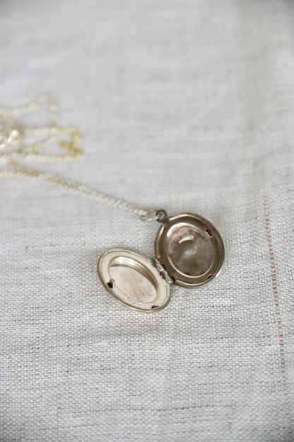 Sterling Silver Mother and Child Locket Pendant