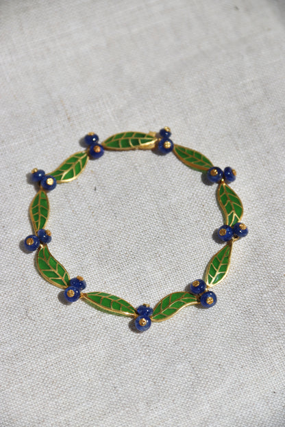 T.W. McClelland Sapphire Blueberry Bracelet - 18K Gold