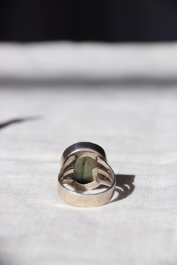 Sterling and Turquoise Statement Ring