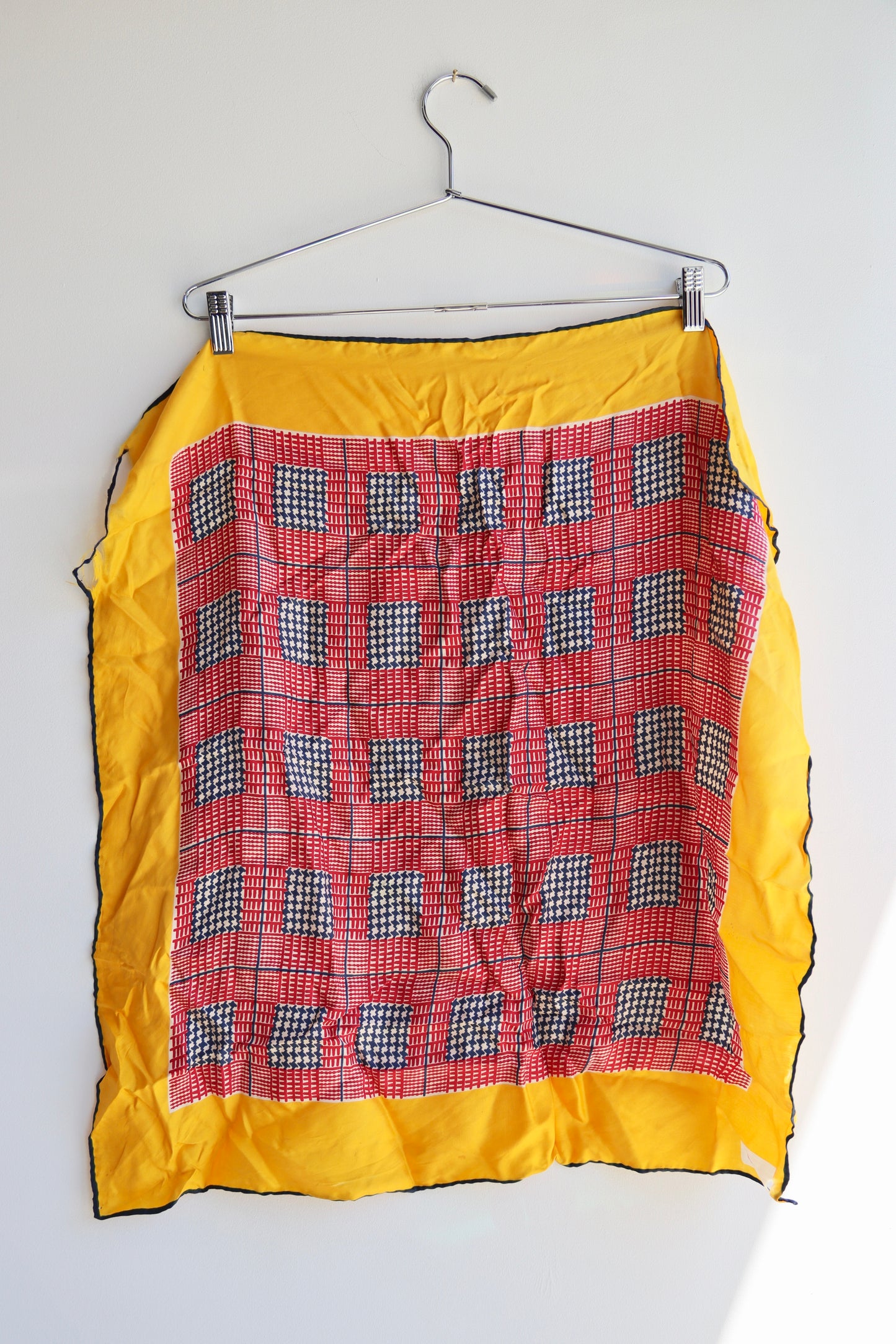 Vintage Jean Casanave Silk Scarf - as is