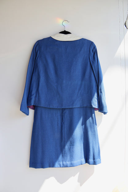 Vintage Monogrammed Dress and Jacket Set