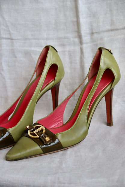 Judith Leiber Green Heels