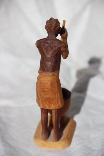 African Carved Wood Figure Sculpture