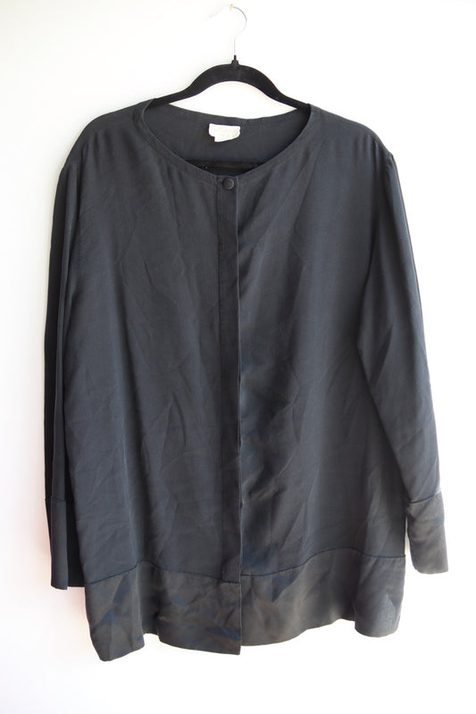 Vintage Malizia by La Perla Black Silk Top