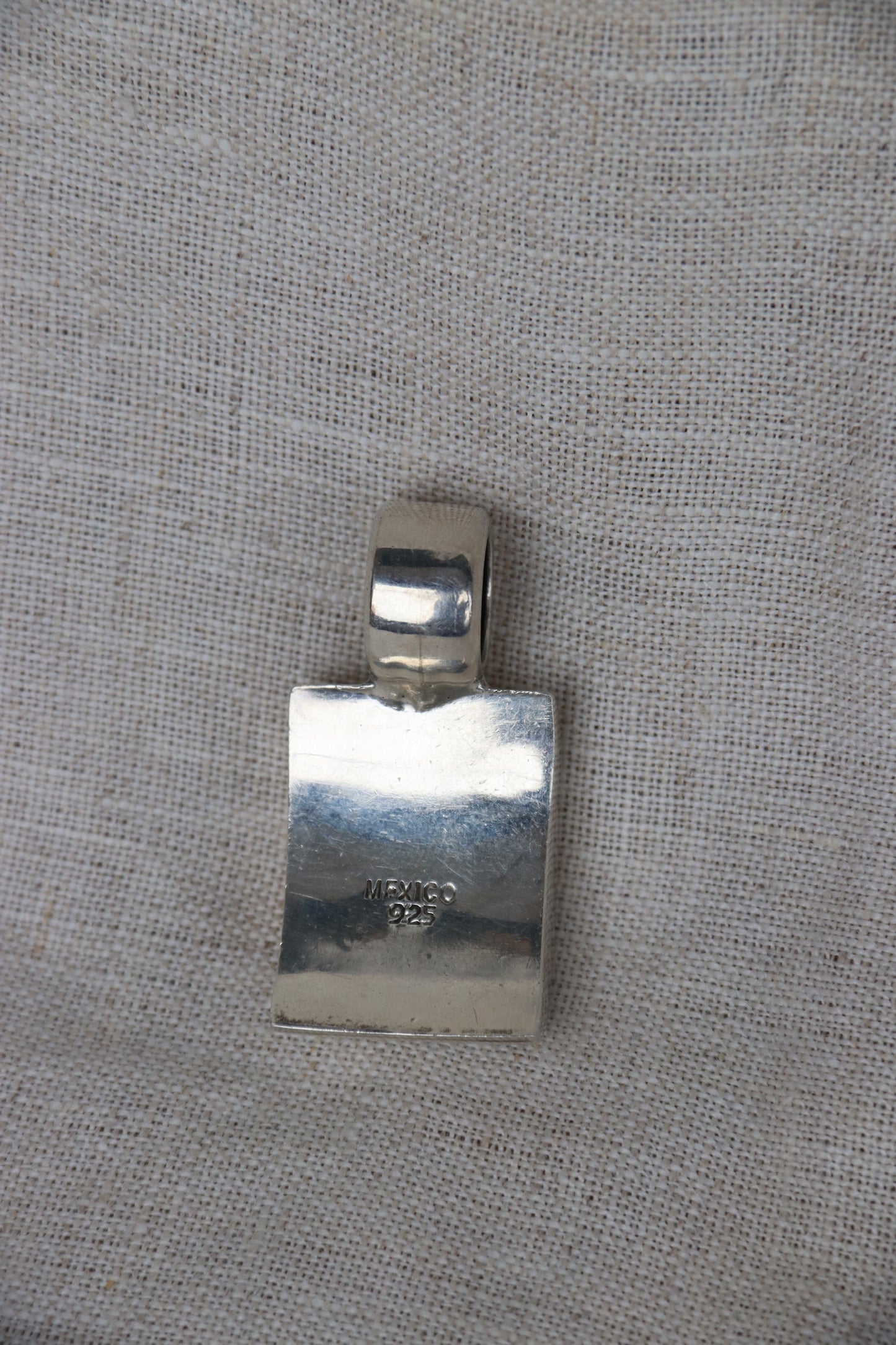 sterling silver mexico turquoise pendant