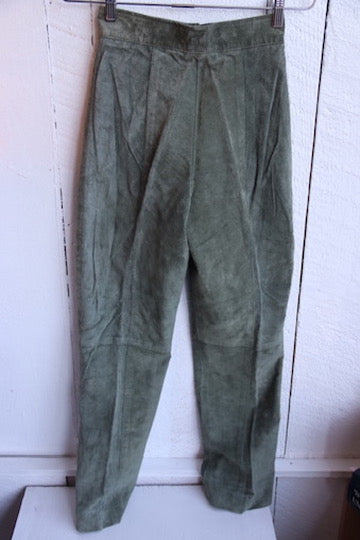Jinx Senior Green Leather Pants