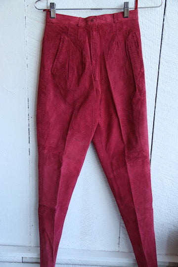 The Eagle’s Eye Red Leather Pants