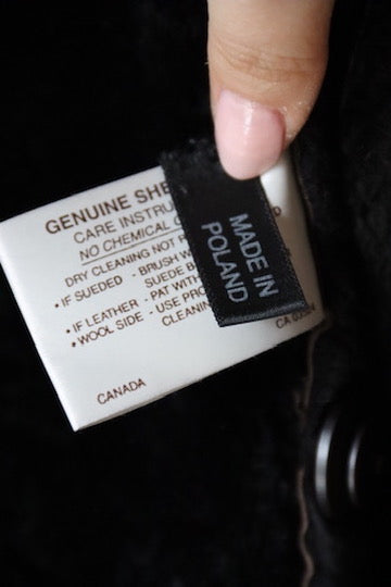 Vintage Hide Society Canada Leather Shearling Coat