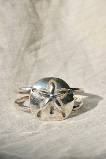 Sterling Silver Sand Dollar Necklace and Bracelet Set