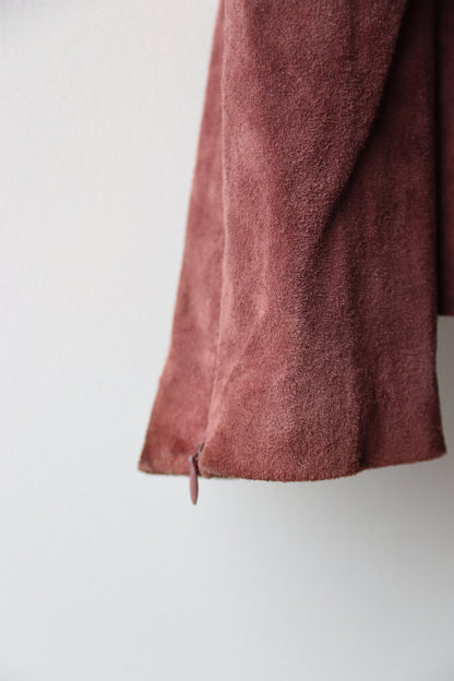Brandon Thomas Suede Jacket with Contrast Stitching