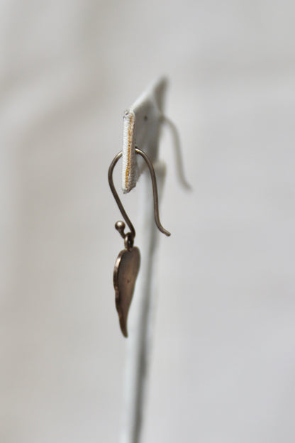 Sterling Silver Leaf Earrings