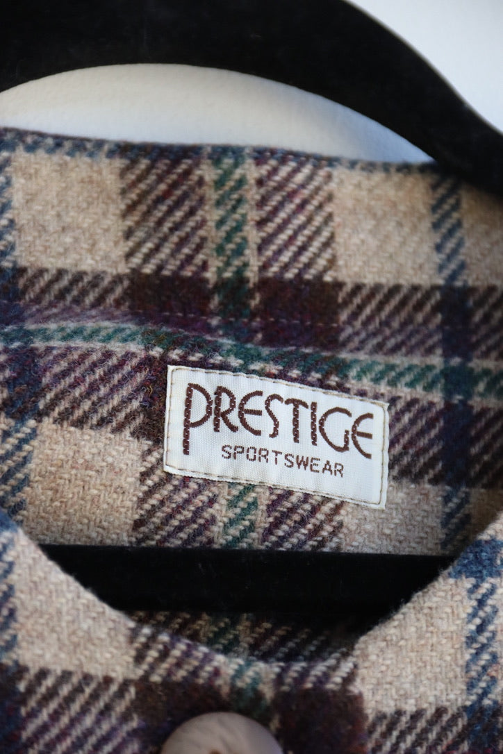 Vintage Prestige Wool Checkered Jacket