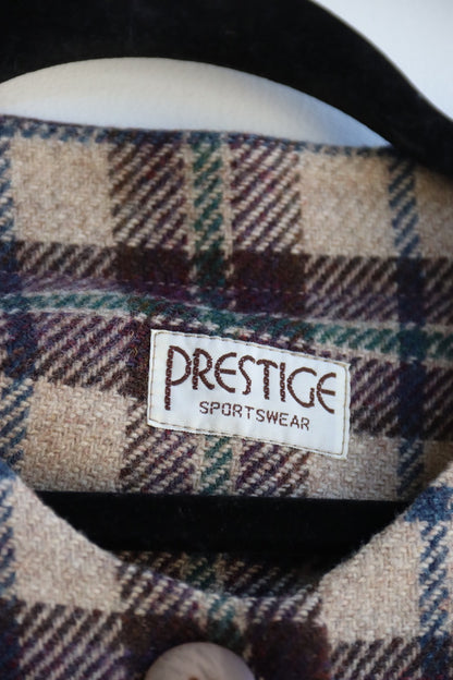 Vintage Prestige Wool Checkered Jacket