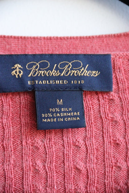 Brooks Brothers Pink Silk Cashmere Sweater