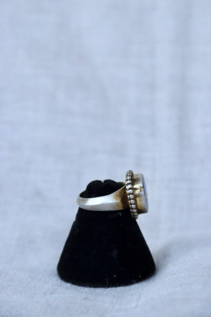 Louise Parish Sterling Silver Enamel Ring