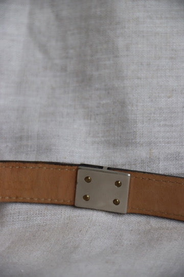 Fibel Silver Tone Belt