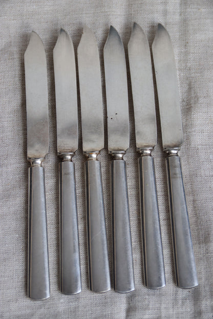 28 Piece Vintage Set of Rogers Sterling Silver Plated Knives and Forks