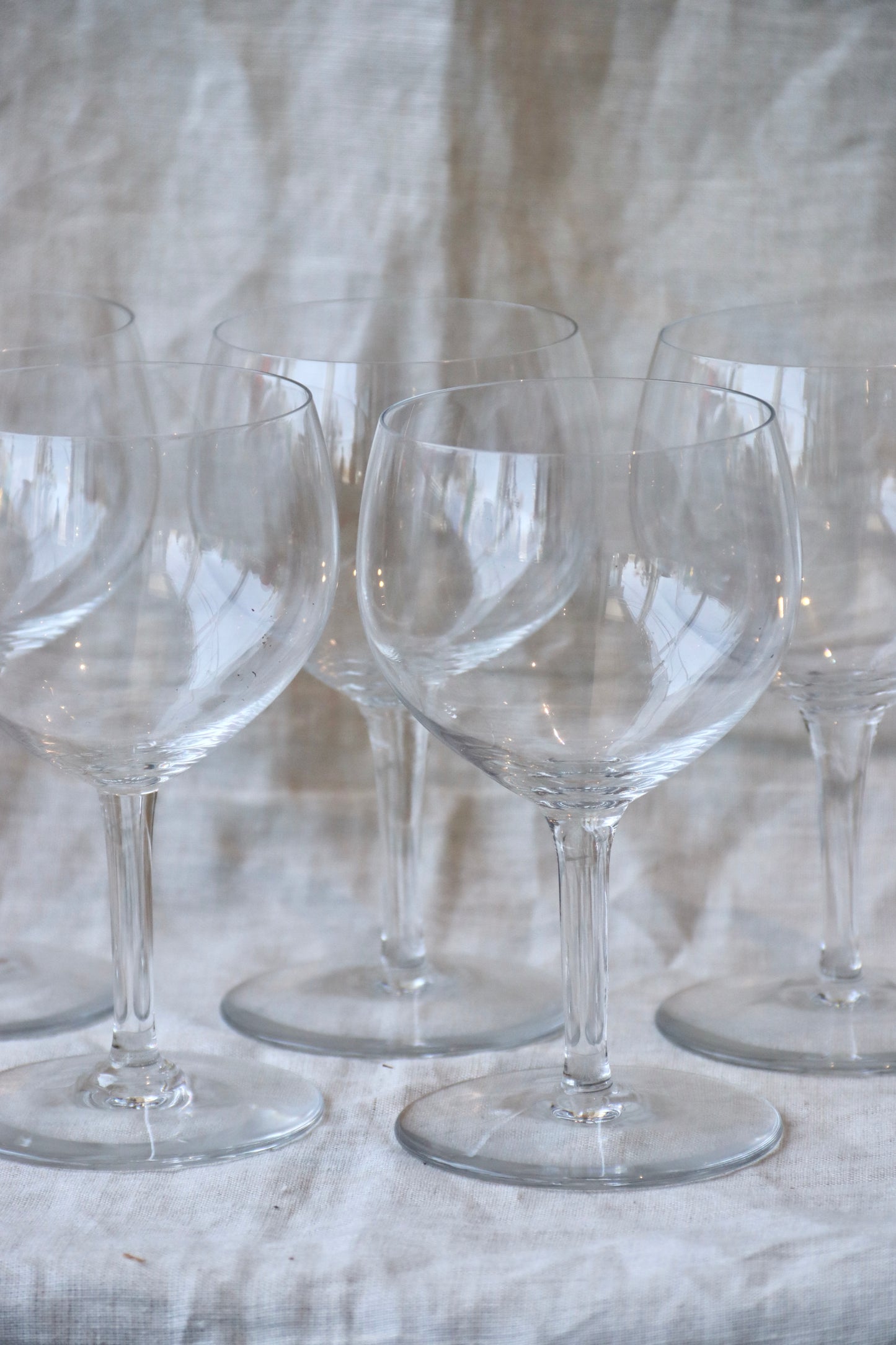 Set of 5 Baccarat crystal stemware
