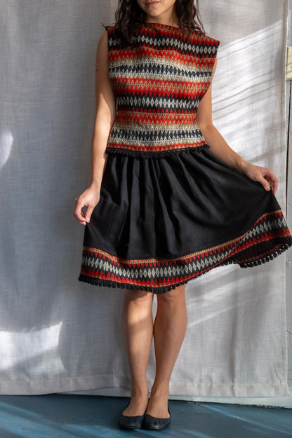 Vintage 60s Petti Wool Skirt Set