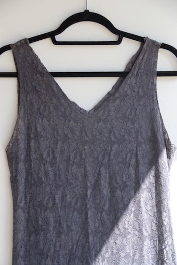 Grey Lace Dress