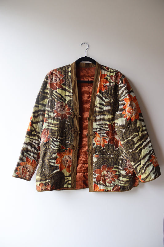 Vintage Chinese Tiger Stripe Coat