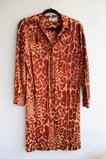 Vintage Johnnye Animal Print Dress
