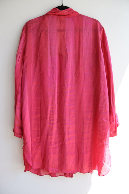 Vintage Morgan Taylor Pink Silk Top