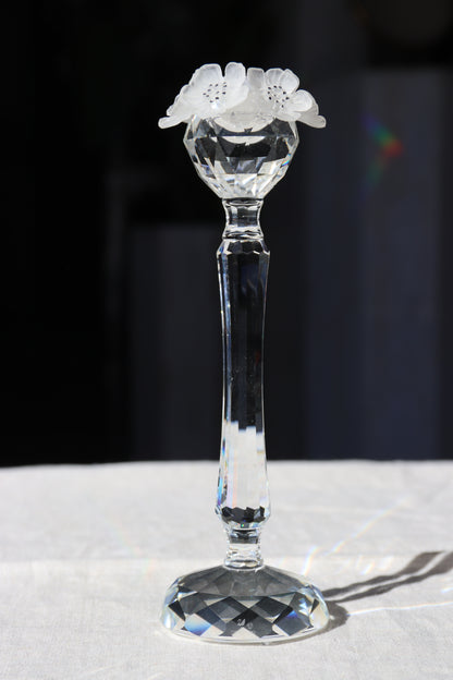 Swarovski Floral Motif Crystal Candlestick