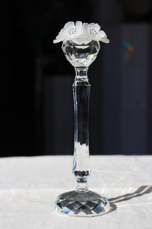 Swarovski Floral Motif Crystal Candlestick