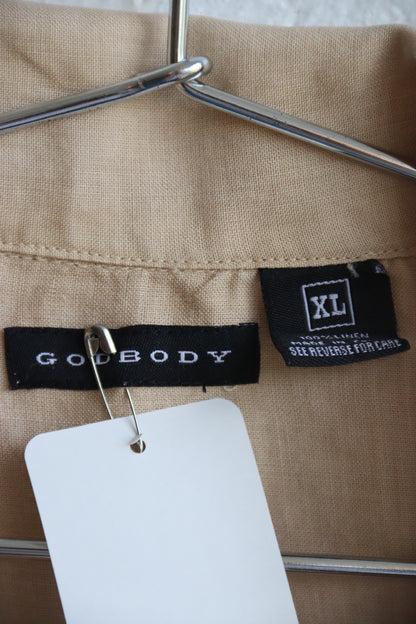 Godbody Tan Linen Top