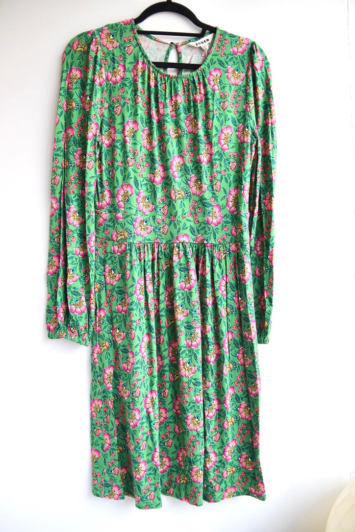 Boden Alexandra Blouson Jersey Dress