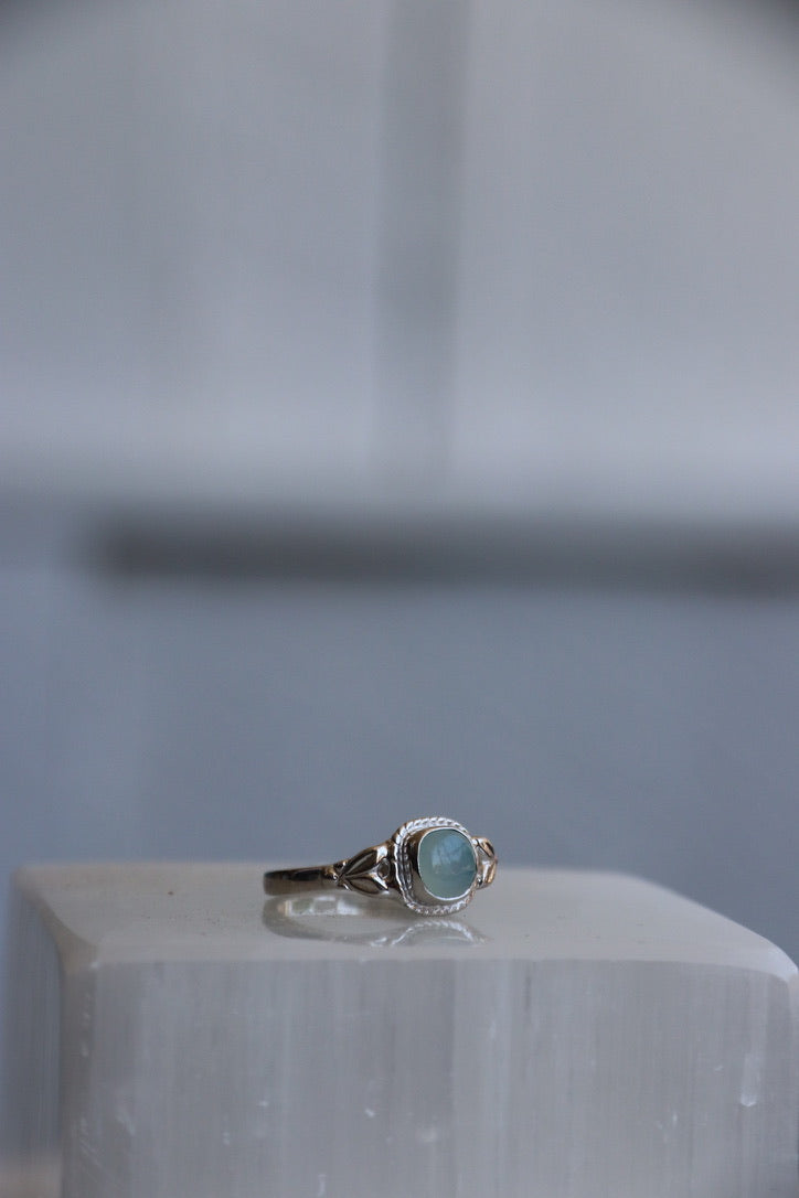 Sterling Silver Aquamarine Ring