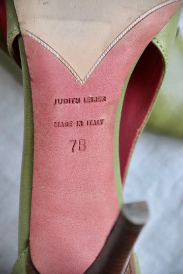 Judith Leiber Green Heels