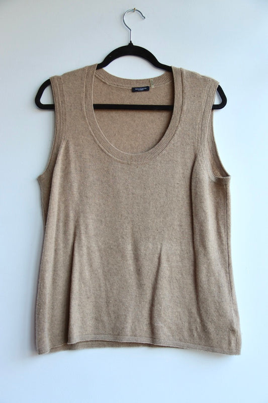 Magaschoni Tan Cashmere Top