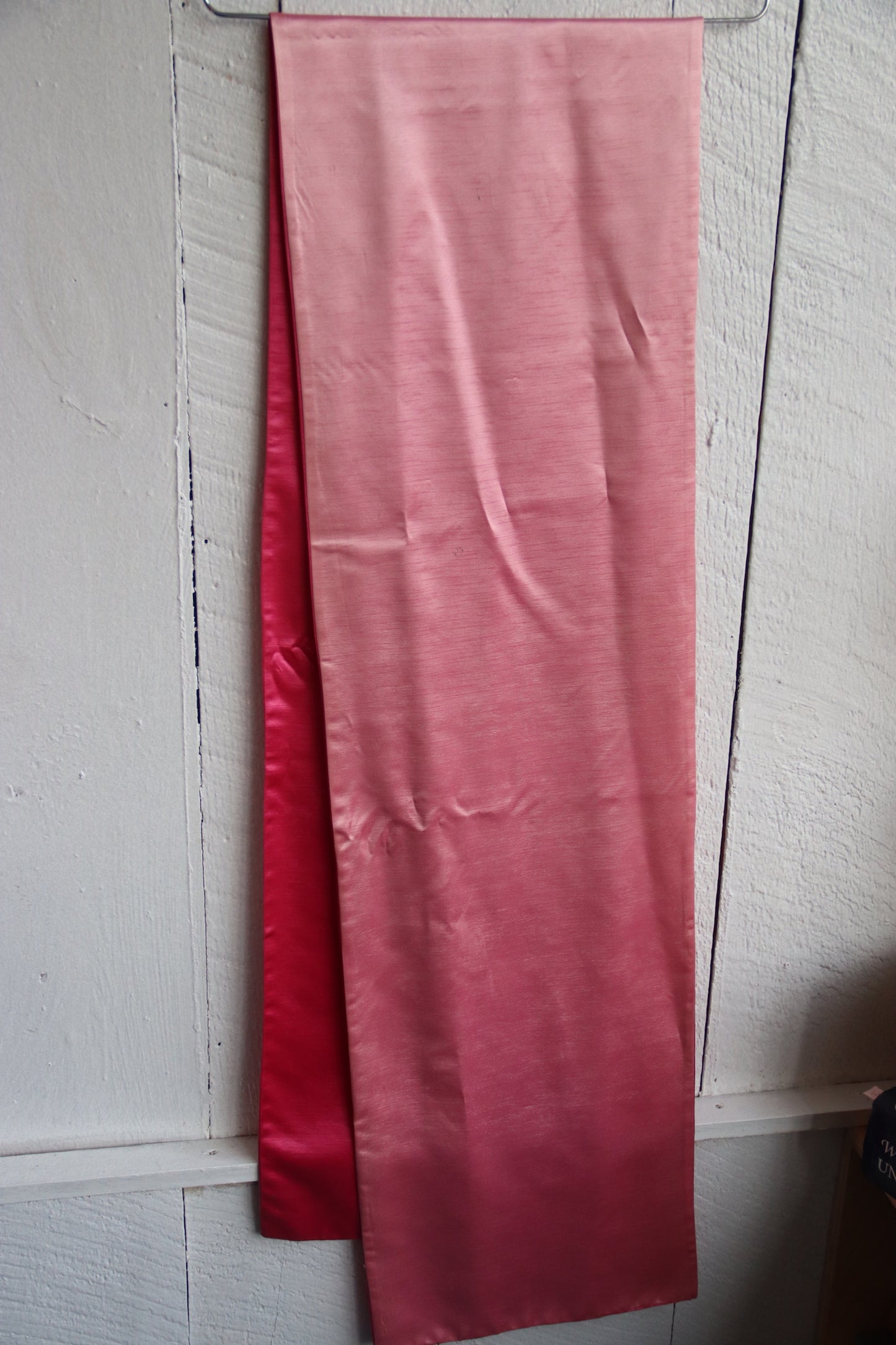 Vintage 60s Harry Keiser Pink Satin Evening Gown with Wrap Stole