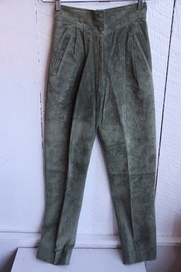 Jinx Senior Green Leather Pants