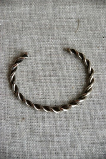 Silver Plated Copper Rope Twist Bracelet