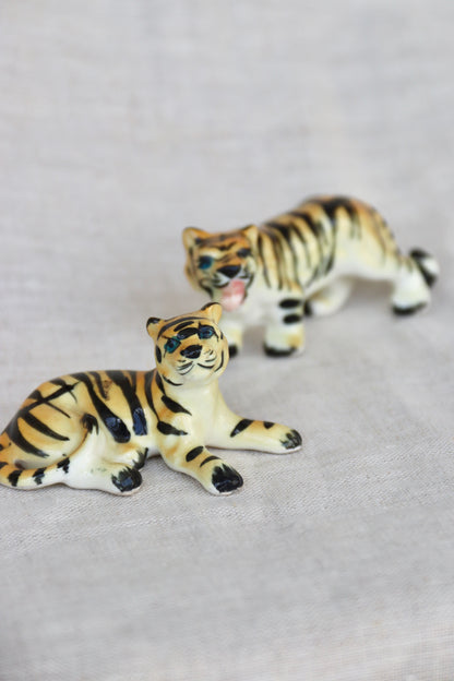 Set of 2 Ceramic Tigers