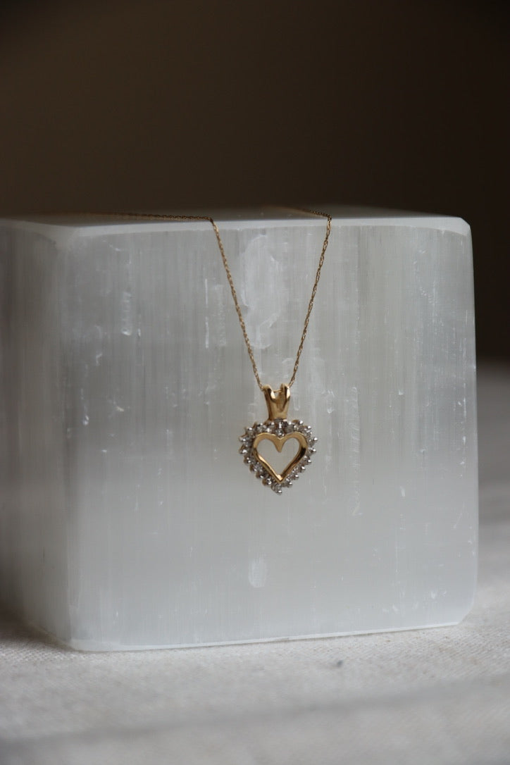 Diamond Heart Pendant Necklace