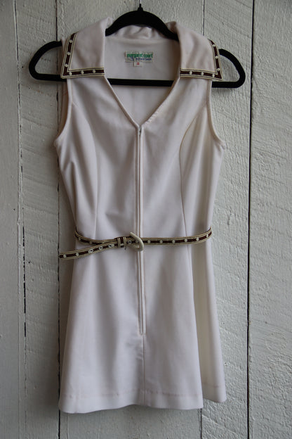 Tennis Dress with Brown Belt