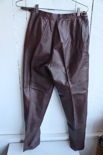 Sinatex Oy Maroon Leather Pants