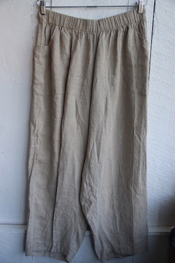 Flax Linen Pants - 2X