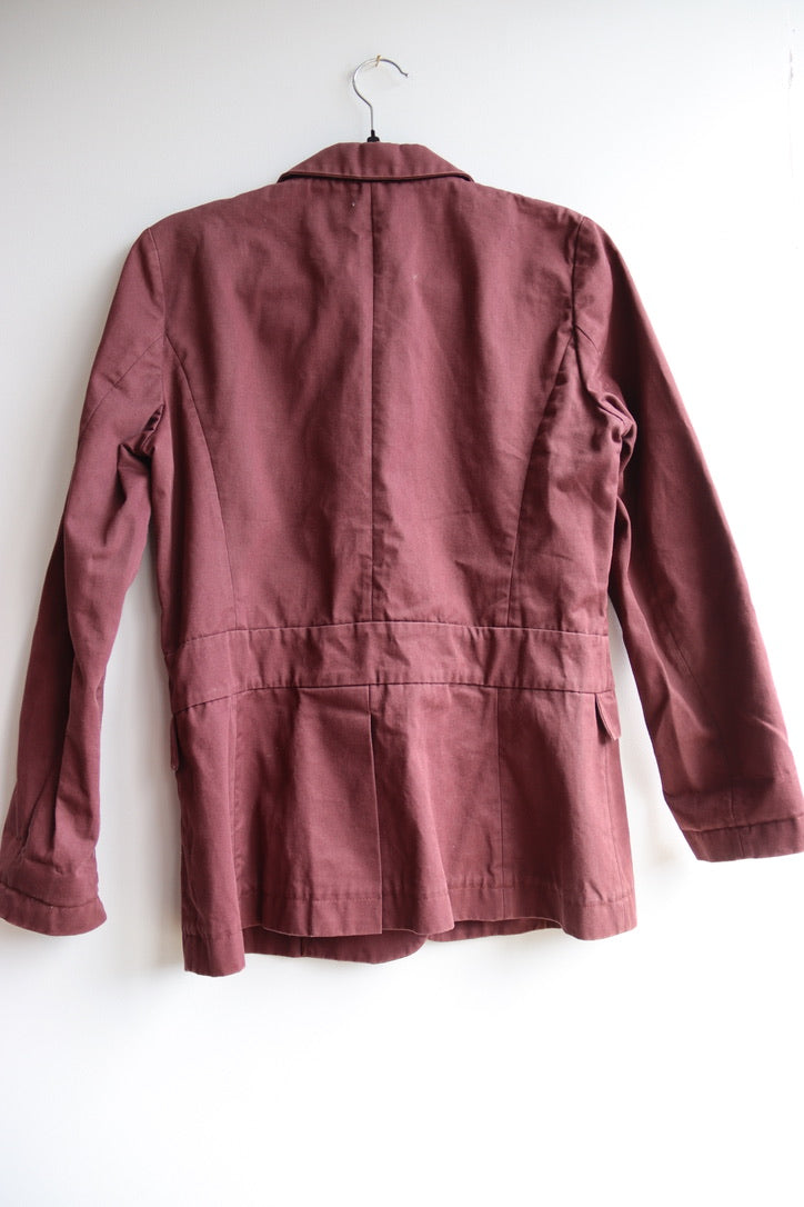 Marni Burgundy Chore Coat