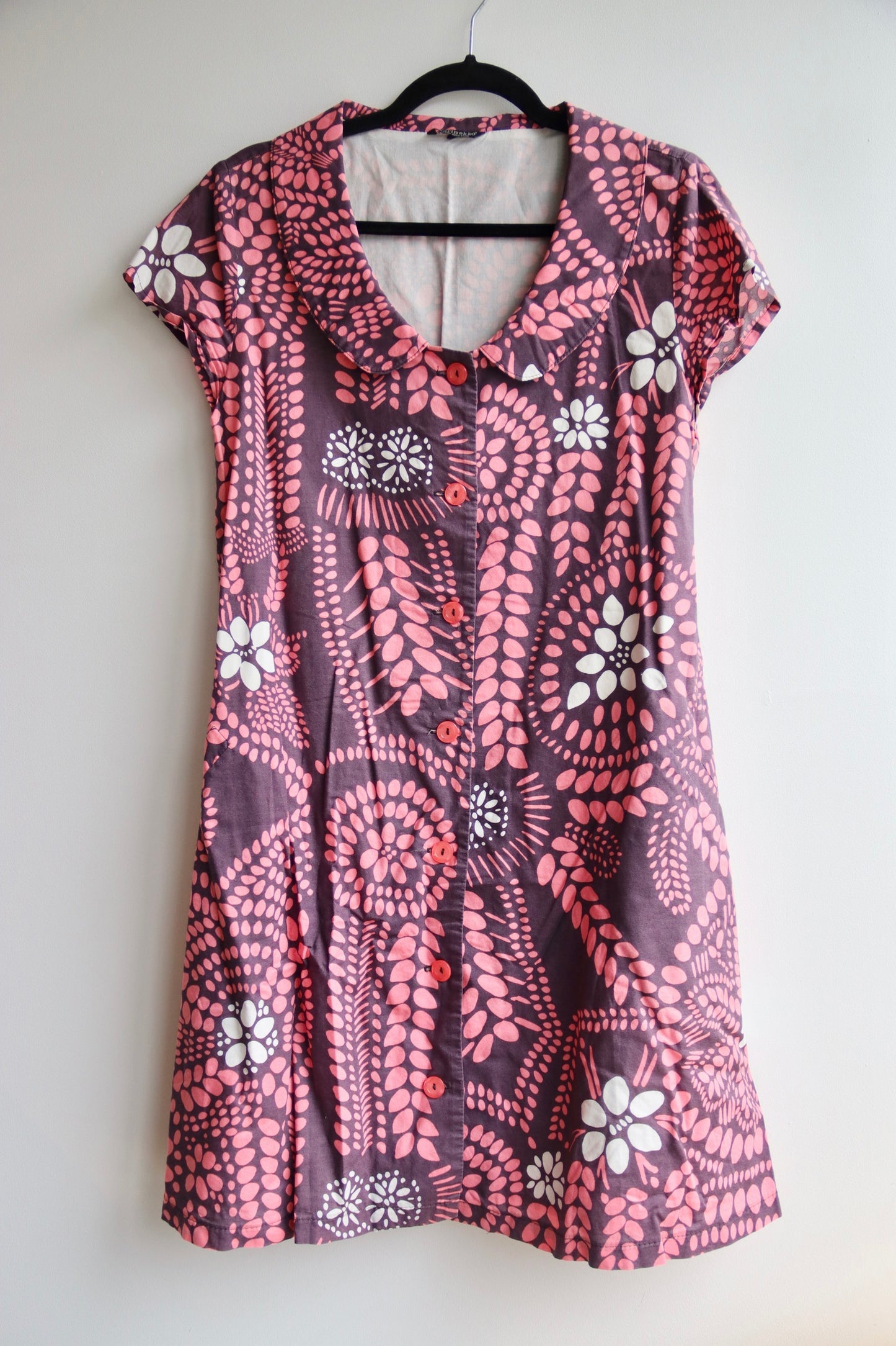Marimekko samu jussi koski Pink Patterned Dress