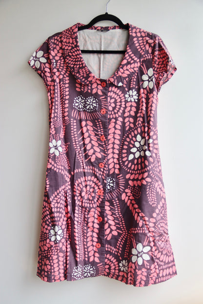 Marimekko samu jussi koski Pink Patterned Dress