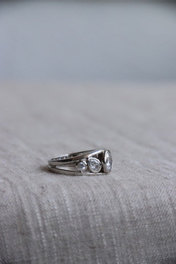 CZ and Sterling Ring