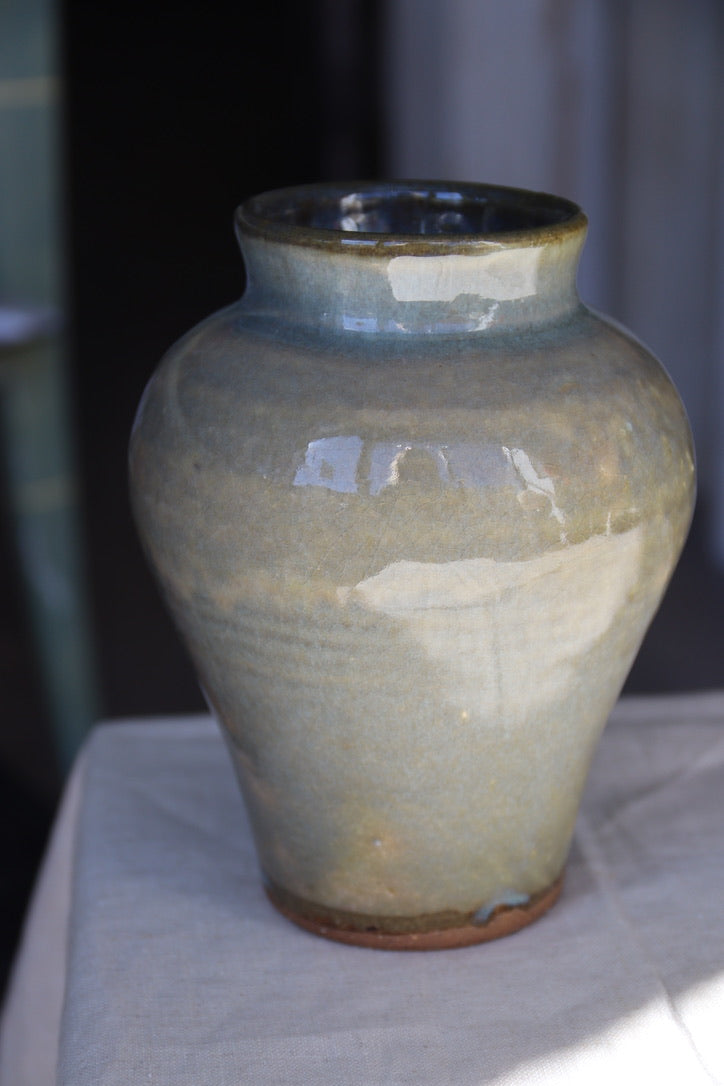 Studio Ceramic Green and Blue Vase