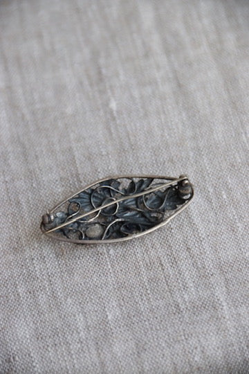 Sterling Silver Floral Pin